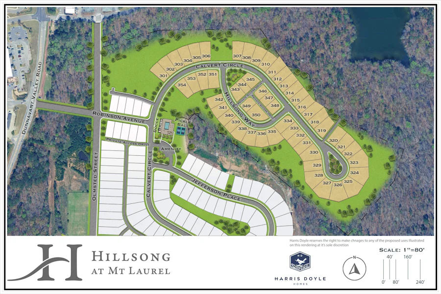 Site Plan for Hillsong at Mt Laurel