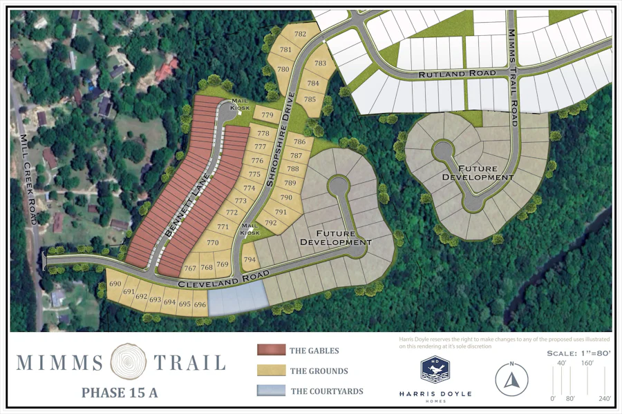Site Plan for Mimms Trail