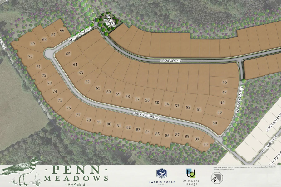 Site Plan for Penn Meadows