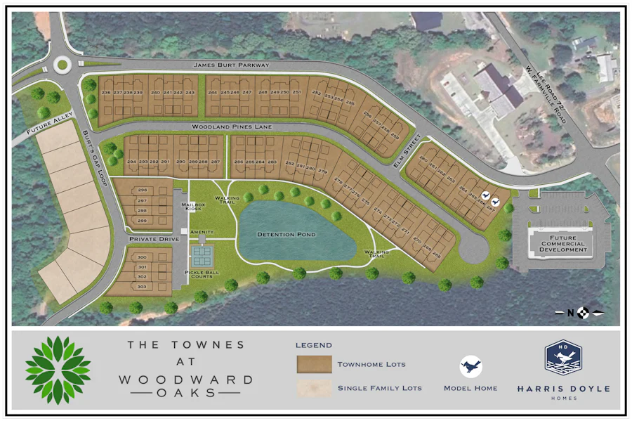 Site Plan for Woodward Oaks