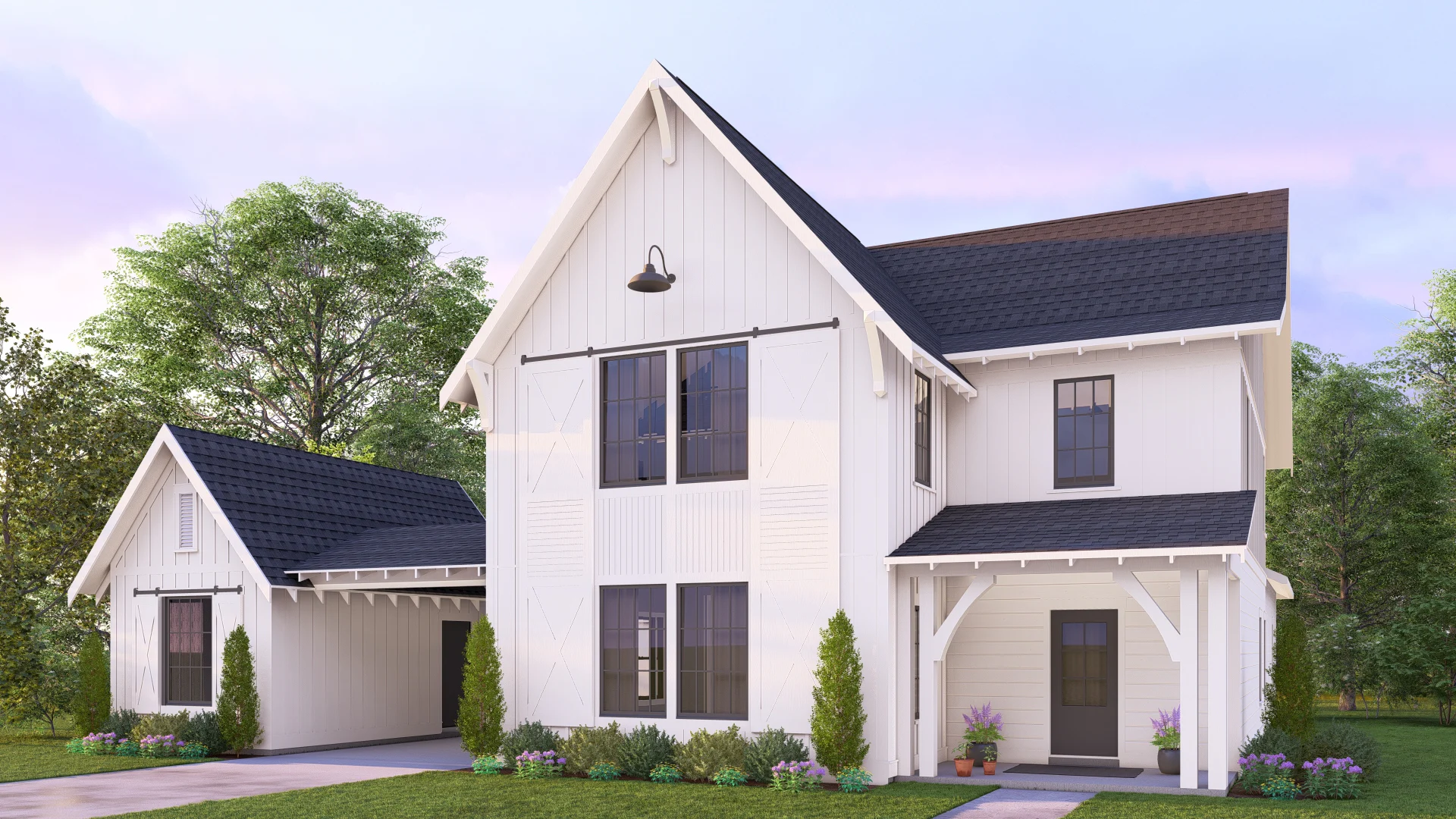 Garrett Pinnacle Elevation D Porte Cochere