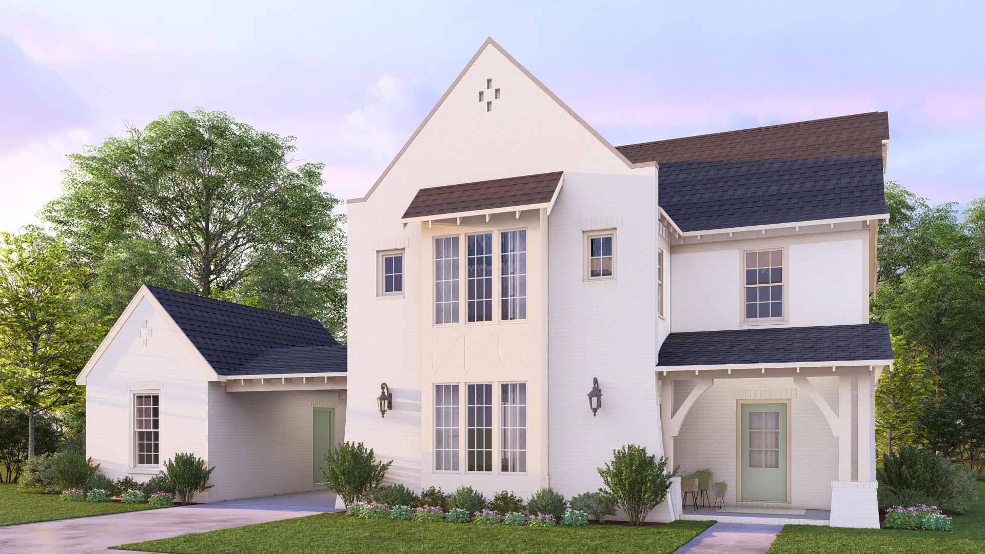 Garrett Pinnacle Elevation A Porte Cochere