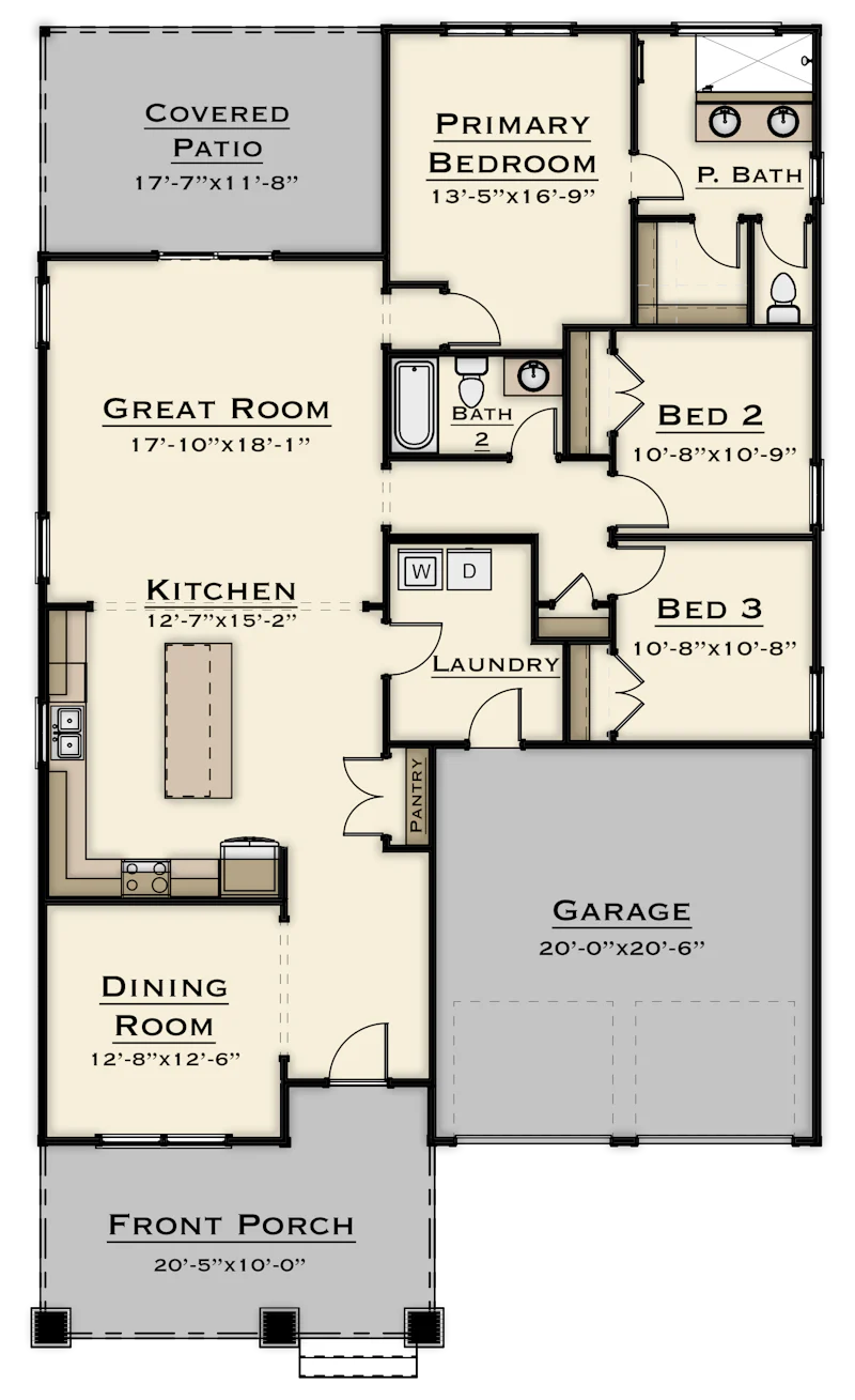 Clearwater Floorplan 1