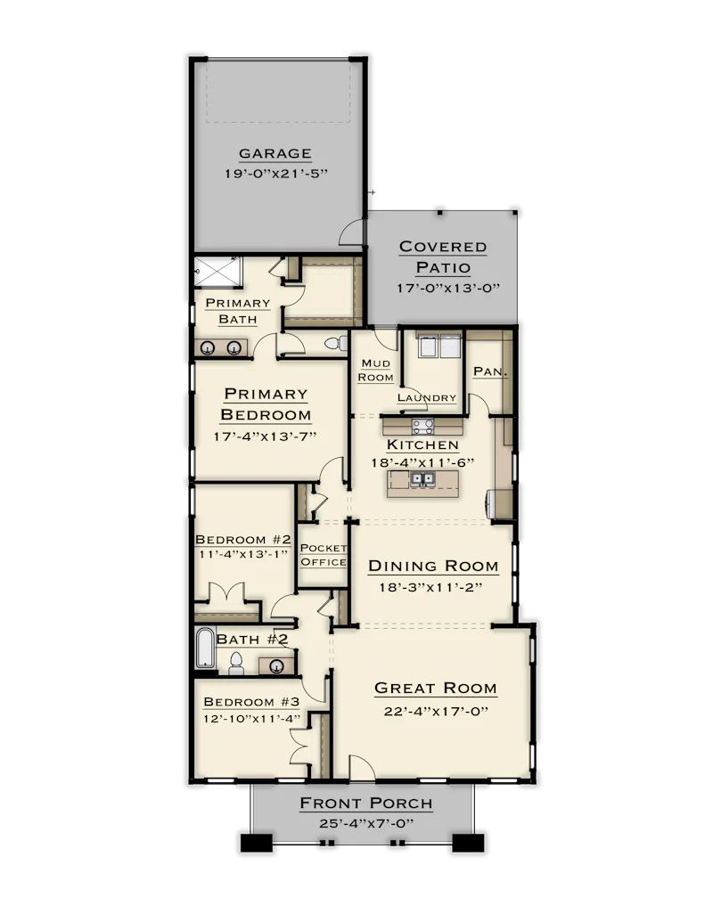 Foxglove Floorplan 1