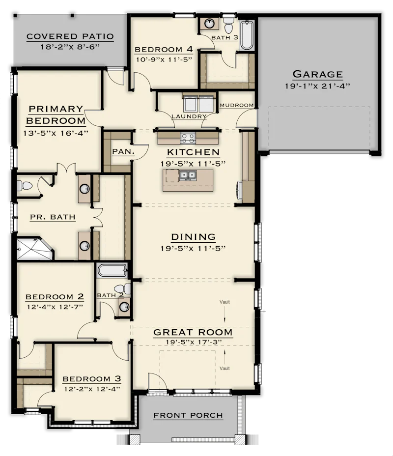Mansfield Floorplan 1