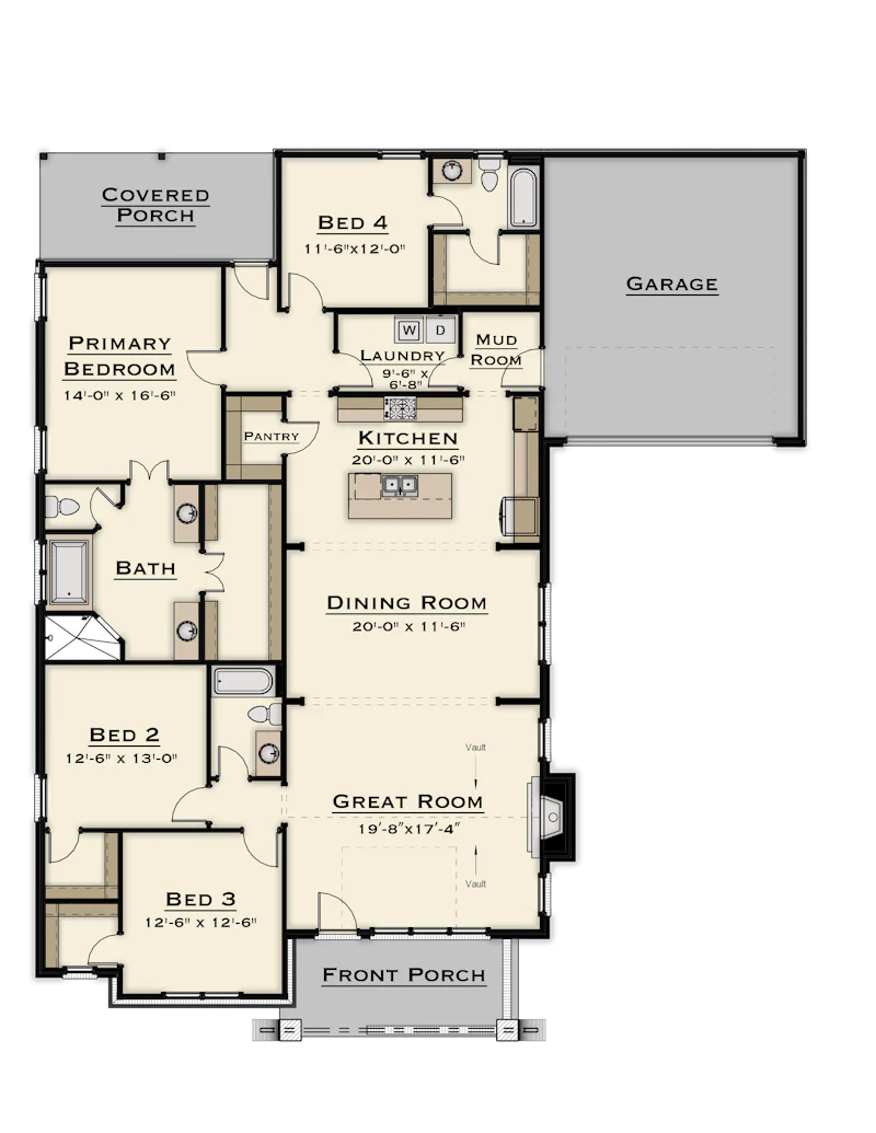 Mansfield Floorplan 1