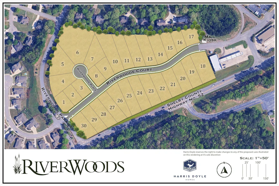 Site Plan for Riverwoods