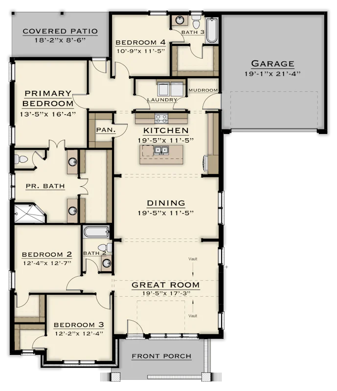 Mansfield Floorplan 1